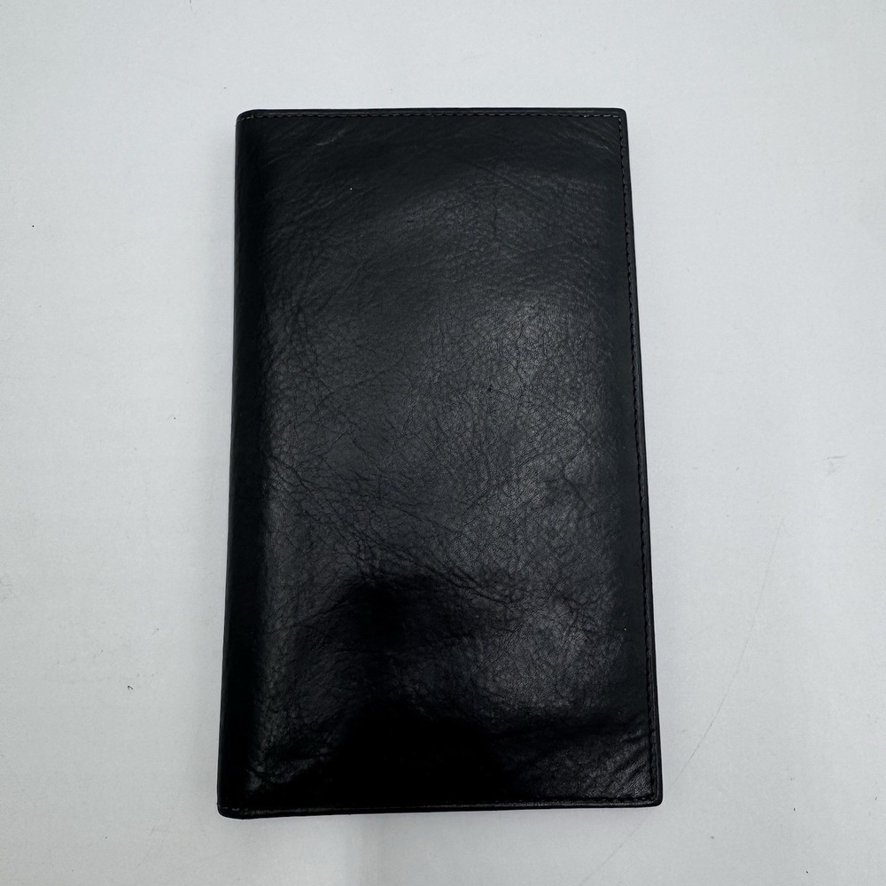 Genuine Leather Long Wallet Black Soft Leather Made in India Card Organizer - Picture 7 of 9
